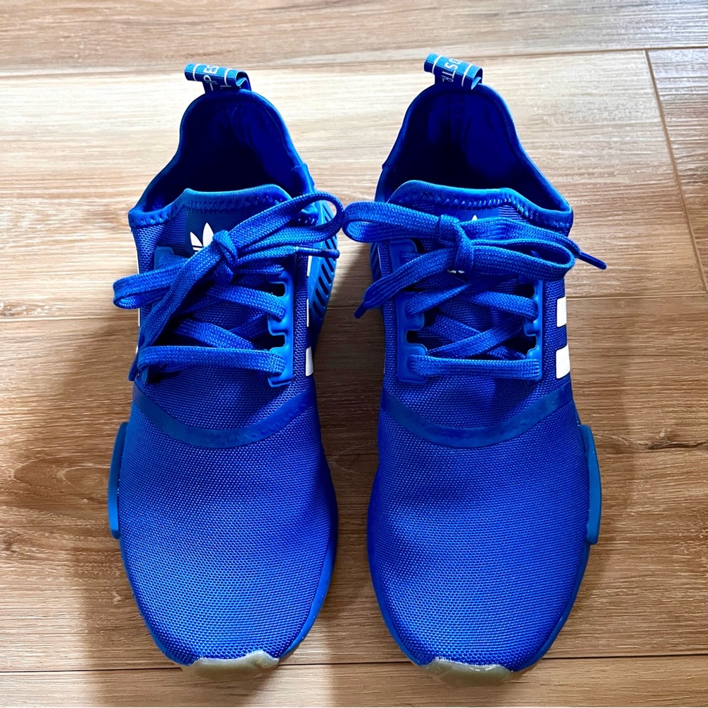Adidas NMD_R1 J Blue/White Size 6.5 Y/Women’s 8 - Picture 3 of 7